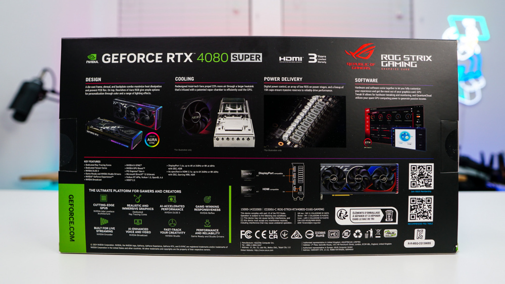 ASUS ROG Strix RTX 4080 Super OC Graphics Card